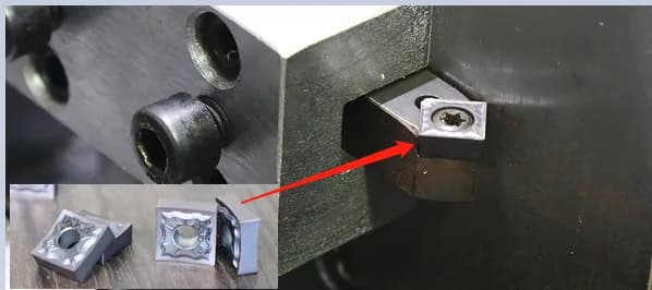 Plaquita de cepillado de carburo MM utilizada para ranurar