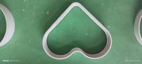 Heart-shaped aluminum profile frame formed by an PF series machine