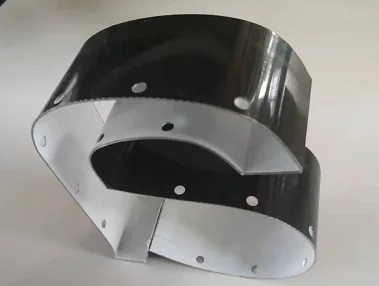 Finished formed flat-metal sample from an FM series product file